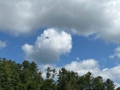 Bob's drone flying